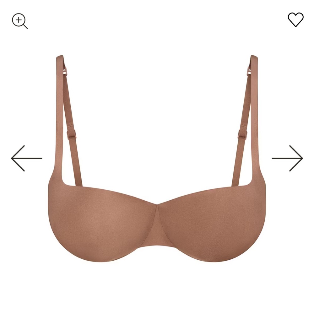 SKIMS Balconette Push-Up Bra - Brown - Picture 2 of 4